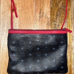 MCM Black and Red Crossbody Bag